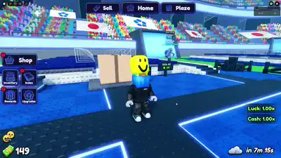 Placing a locker on the Blue Lock Farm plot and opening it