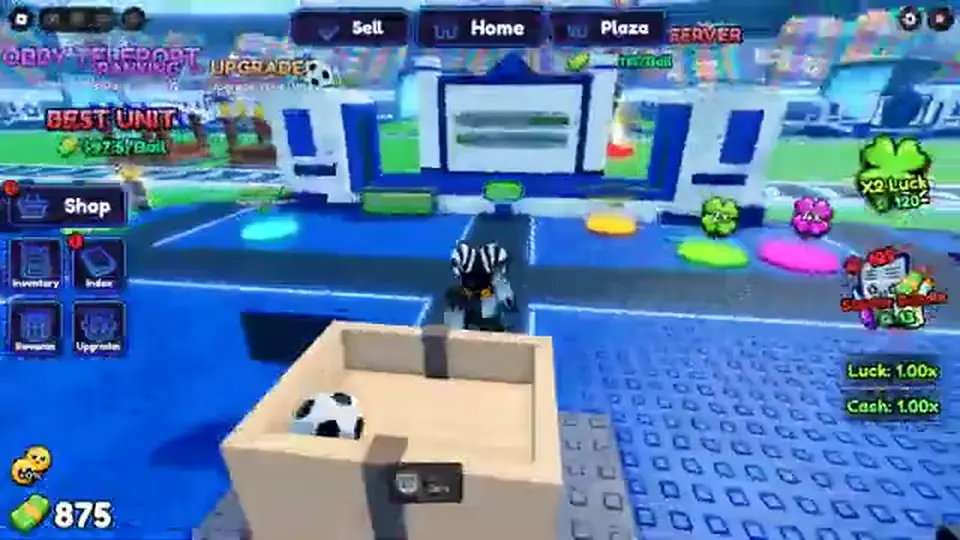 Selling a soccer crate on the Blue Lock Farm base after a conveyor purchase